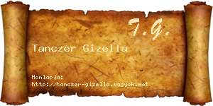 Tanczer Gizella névjegykártya